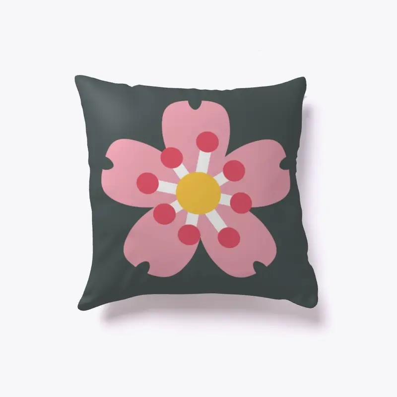 Flower Printed Pillow